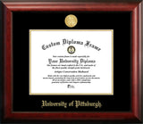 University of Pittsburgh 11w x 8.5h Gold Embossed Diploma Frame