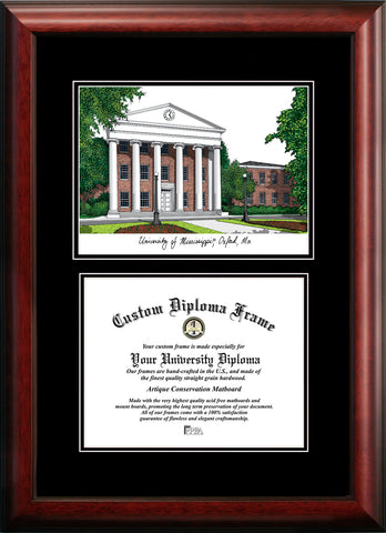 University of Mississippi 12w x 9h Diplomate Diploma Frame