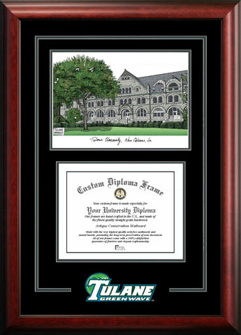 Tulane University Spirit Graduate Diploma Frame