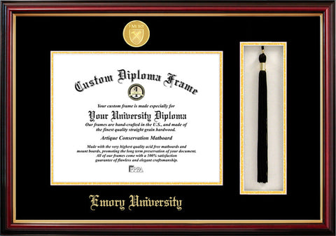 Emory University 17w x 14h Tassel Box and Diploma Frame