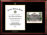 College of Charleston 16w x 20h Gold Embossed Diploma Frame with Campus Images Lithograph
