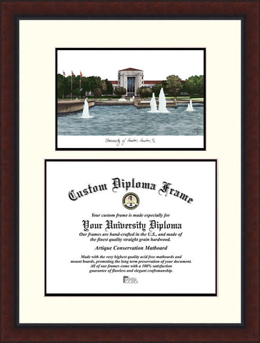 University of Houston 14w x 11h  Legacy Scholar Diploma Frame