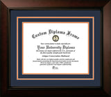 University of Texas, San Antonio 14w x 11h Navy and Orange  Diploma Frame