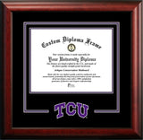 Texas Christian University Horned Frogs 11w x 8.5h Spirit Diploma Frame