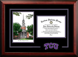 Texas Christian University Horned Frogs 11w x 8.5h Spirit Graduate Diploma Frame