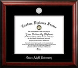 Texas A&M University 16w x 12.5h Silver Embossed Diploma Frame