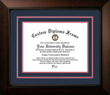 University of Houston Cougars 14w x 11h Black and Red  Diploma Frame