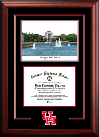 University of Houston Cougars 14w x 11h Spirit Graduate Diploma Frame