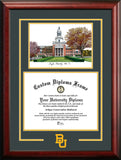 Baylor University 14w x 11h Spirit Graduate Diploma Frame with Campus Images Lithograph