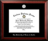 University of Texas, Austin 14w x 11h Silver Embossed Diploma Frame
