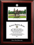 Texas Tech University 14w x 11h Silver Embossed Diploma Frame with Campus Images Lithograph