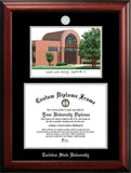 Tarleton State University 14w x 11h Silver Embossed Diploma Frame with Campus Images Lithograph