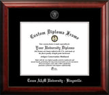 Texas A&M Kingsville University 14w x 11h Silver Embossed Diploma Frame