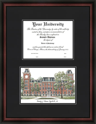 University of Arkansas Razorbacks Spirit Diploma Frame