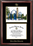 Ferris State University 11w x 8.5h Gold Embossed Diploma Frame with Campus Images Lithograph