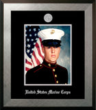 Marine 8x10 Portrait Honors Frame with Silver Medallion