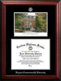 Virginia Commonwealth University 14w x 11h Silver Embossed Diploma Frame with Campus Images Lithograph