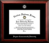 Virginia Commonwealth University 14w x 11h Silver Embossed Diploma Frame