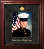 Marine 8x10Portrait Executive Frame with Gold Medallion