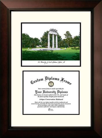 University of South Alabama 11w x 8.5h Legacy Scholar Diploma Frame