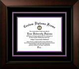 Washington Huskies 8.5"h x 11"w Black and Purple  Diploma Frame