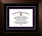 Washington Huskies 11w x 8.5h Black and Purple  Diploma Frame