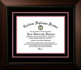Washington State Cougars 8.5"h x 11"w Black and Crimson  Diploma Frame