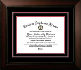 Washington State Cougars 14w x 11h Black and Crimson  Diploma Frame