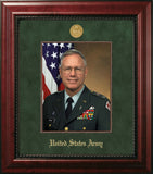 Army 8x10 Portrait Executive Frame with Gold Medallion