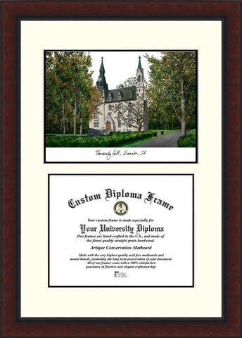 Northwestern University 11w x 8.5h Legacy Scholar Diploma Frame
