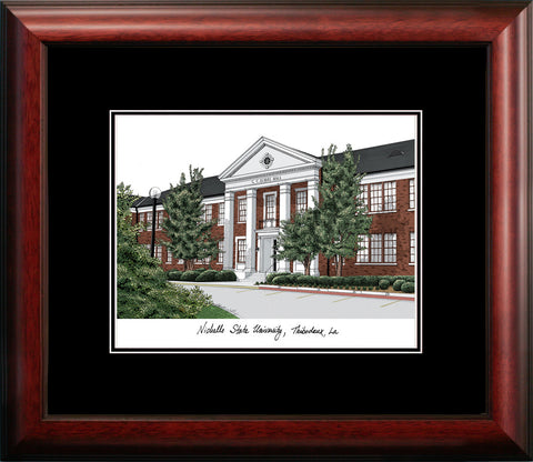Nicholls State University Academic Framed Lithograph