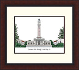 Louisiana State University Legacy Alumnus Framed Lithograph