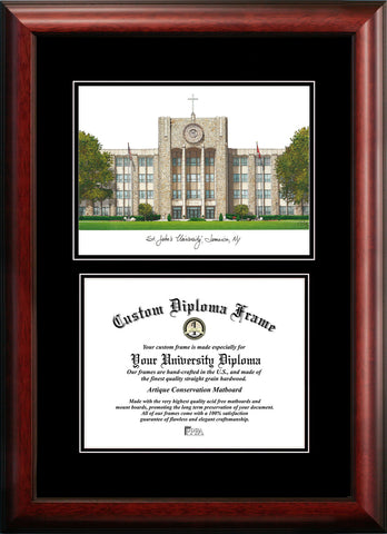 St. John's University 11w x 8.5h Diplomate Diploma Frame