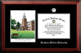 Rose Hulman Institute of Technology 11w x 8.5h Silver Embossed Diploma Frame with Campus Images Lithograph