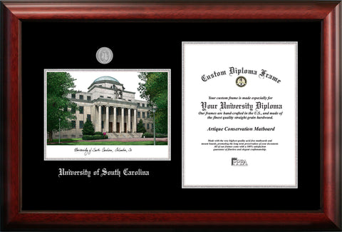 Portland State University 10w x 8h Silver Embossed Diploma Frame