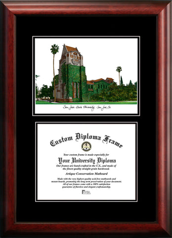 San Jose University 11w x 8.5h Diplomate Diploma Frame