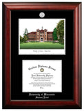 University of Wisconsin, Milwaukee 10w x 8h Silver Embossed Diploma Frame with Campus Images Lithograph