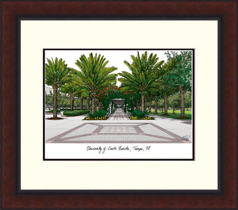 University of South Florida Legacy Alumnus Framed Lithograph