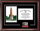 University of Alabama 11w x 8.5h Spirit Graduate Diploma Frame with Campus Images Lithograph