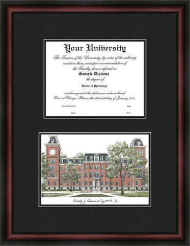 University of Arkansas 11w x 8.5h Diplomate Diploma Frame