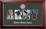 Army Collage Photo Classic Frame with Silver Medallion