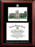 University of Massachusetts 11w x 8.5h Silver Embossed Diploma Frame with Campus Images Lithograph
