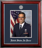 Air Force 8x10 Portrait Classic Black Frame with Silver Medallion