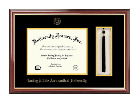 Embry-Riddle University 11w x 8.5h Tassel Box and Diploma Frame