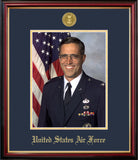 Air Force 8x10 Portrait Petite Frame with Gold Medallion