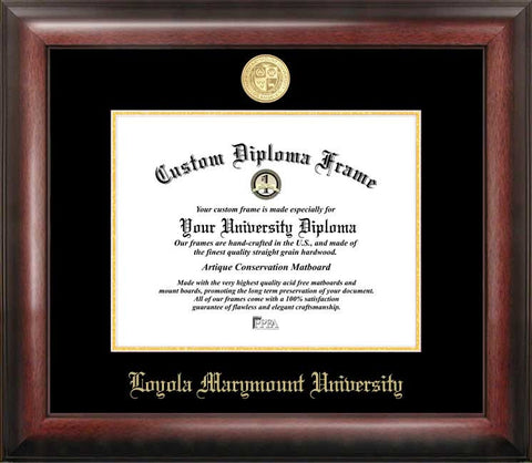 Loyola Marymount 11w x 8.5h Gold Embossed Diploma Frame