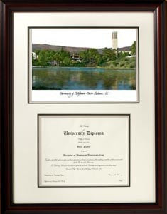 University of California, Santa Barbara  11w x 8.5h Scholar Diploma Frame