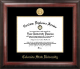 Colorado State University 11w x 8.5h Gold Embossed Diploma Frame