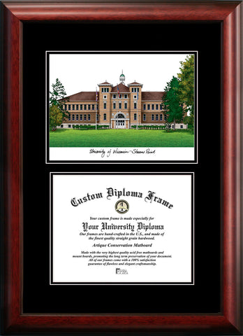 University of Wisconsin - Stevens Point 10w x 8h Diplomate Diploma Frame
