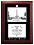 Kansas State University 9w x 6h Silver Embossed Diploma Frame with Campus Images Lithograph